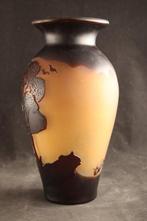 Verrerie Michel - Geëtste Art Deco stijl - Vaas - Glas, Antiek en Kunst