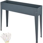 tectake Hoge plantenbak Calendula met afvoeropening 98,5x26x, Tuin en Terras, Bloembakken en Plantenbakken, Verzenden, Nieuw