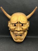 Noh masker - Hout, Hoge kwaliteit houten gesculpteerde, Antiek en Kunst