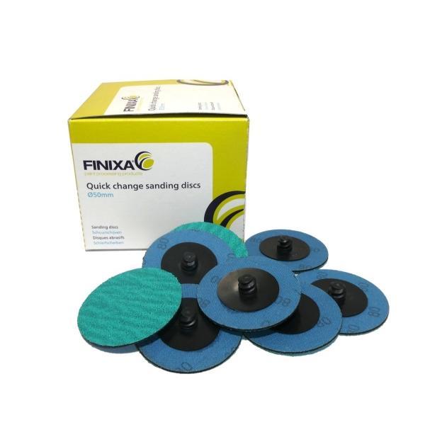 Quick change schuurschijven Ø50mm P80 - 25st. (QUICK-LOCK), Auto diversen, Autogereedschap, Nieuw, Verzenden