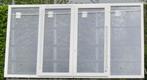 pvc raam , chassis , venster 309 x  170 wit / aluminium, Nieuw, Kunststof, Raamkozijn, 150 tot 225 cm