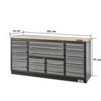 Professionele werkbank – montagetafel 183 x 70 x 95 cm. met, Doe-het-zelf en Bouw, Werkbanken, Ophalen of Verzenden, Nieuw