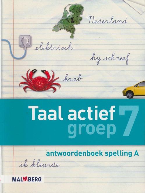Taal Actief versie 4 Antwoordenboek Spelling 7A, Livres, Livres scolaires, Envoi