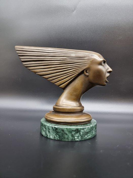 Beeld, Bronze Car Mascot - Spirit of the Wind - 16.5 cm -, Antiquités & Art, Art | Objets design
