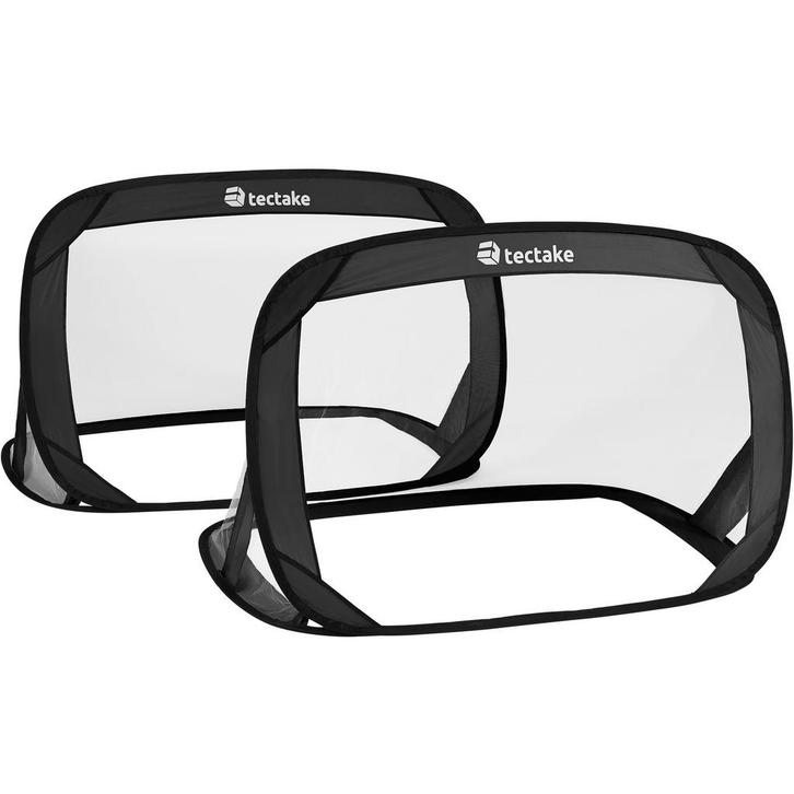 tectake Pop-up voetbaldoel - zwart, Sport en Fitness, Voetbal, Verzenden