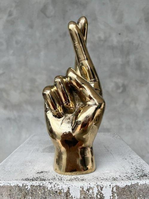 Sculpture, NO RESERVE PRICE - HOPE / PROMISE Hand Signal, Antiquités & Art, Art | Objets design