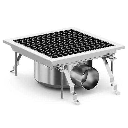 Vloerput | RVS | Afvoeraansluiting Ø75mm | 300x300x131(h)mm, Zakelijke goederen, Horeca | Keukenapparatuur, Nieuw in verpakking