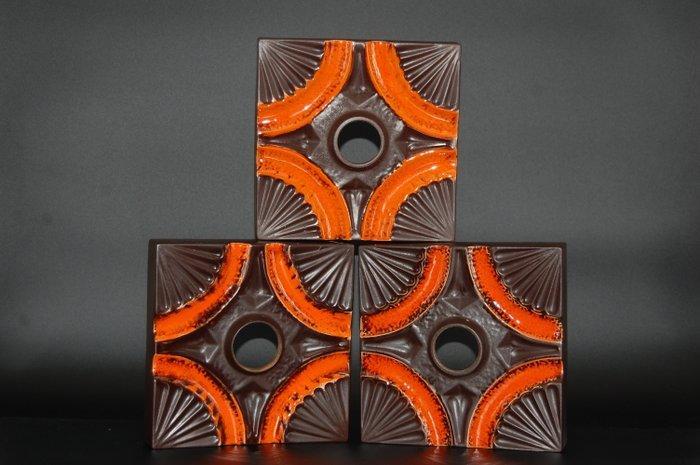 21x21cm - Wandlamp (3) - Keramiek - jaren zeventig, Antiek en Kunst, Antiek | Glaswerk en Kristal