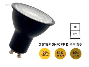 100 x 4.9W GU10 LED Spot Aan/Uit dimming met lens. beschikbaar voor biedingen