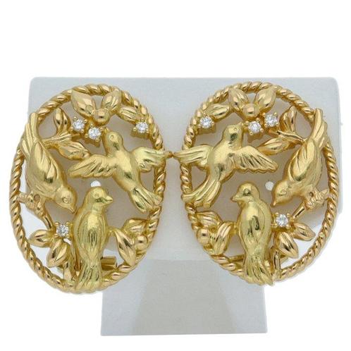 Oorbellen - 18 karaat Geel goud - Tasaki, Handtassen en Accessoires, Oorbellen
