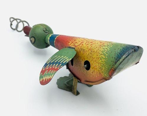 Jep - Blikken speelgoed - Tin Toy Duck windup Blechspielzeug, Antiek en Kunst, Antiek | Speelgoed