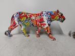 Statue, street Art luipaard - 19 cm - polyresin