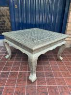 Tafel - Hout, Metaal - Metaal beklede Bajot kruk