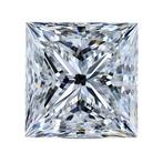 1 pcs Diamant - 1.51 ct - Prinses - E - VS1, Nieuw