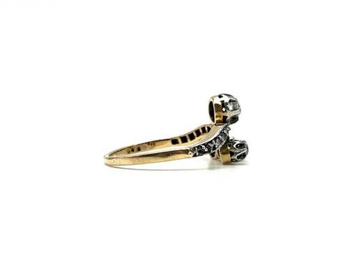 Zonder Minimumprijs - Ring - 18 karaat Geel goud - 0.20ct., Handtassen en Accessoires, Ringen