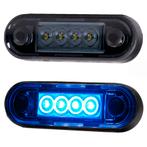 LED markeerlicht voor vlakke montage en buismontage BLAUW, Auto-onderdelen, Verlichting, Ophalen of Verzenden, Nieuw