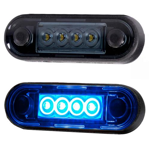 LED markeerlicht voor vlakke montage en buismontage BLAUW, Auto-onderdelen, Verlichting, Nieuw, Ophalen of Verzenden