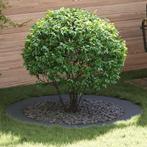vidaXL Platte boomring Antraciet Ø90 / 120 cm Staal, Tuin en Terras, Bloempotten, Verzenden, Nieuw