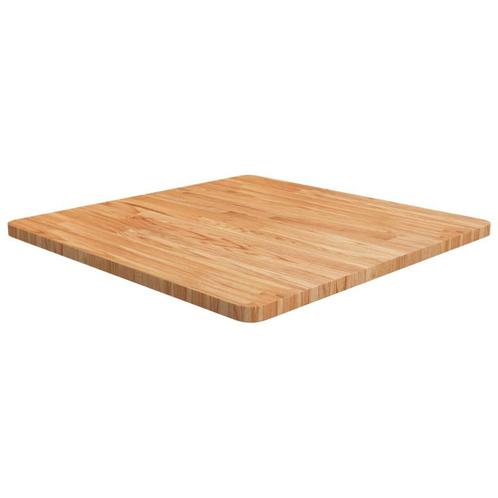 Vierkant Tafelblad Eik 70cm - Lichtbruin | Retour deal |..., Huis en Inrichting, Tafelonderdelen, 50 tot 100 cm, Tafelblad, 50 tot 100 cm