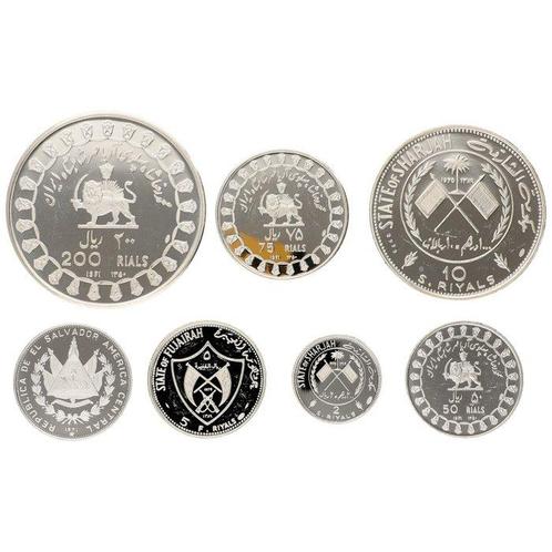 Dahomey, Haïti. 1970/1971 - Zilveren Munten (7 stuks), Postzegels en Munten, Munten | Europa | Niet-Euromunten