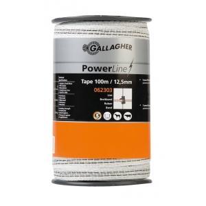 Gallagher powerline lint 12,5mm wit 100m, Animaux & Accessoires, Box & Pâturages