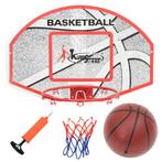 vidaXL 5-delige Basketbalset wandmontage 66x44,5 cm, Sport en Fitness, Verzenden, Nieuw