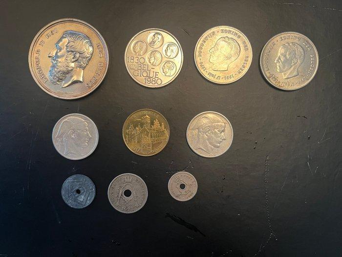 België. Lot vasn 10 stuks munten van verschillende waarden, Postzegels en Munten, Munten | Nederland