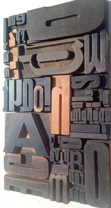 Blocs dimpression (50) - Carré de lettres typographiques XL
