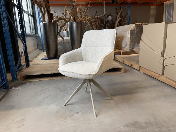 Veiling - Eetkamerstoel Fogio (set van 4)- Boucle natural- d, Huis en Inrichting, Stoelen