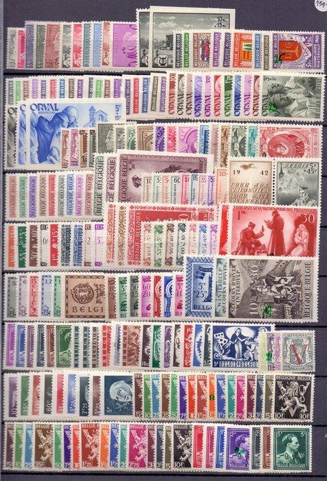 België 1940/1947 - 8 Volledige jaargangen zonder blokken -, Timbres & Monnaies, Timbres | Europe | Belgique