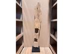 Veiling -  decoratieve houten huispaal op standaard 150 cm, Antiek en Kunst