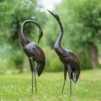 Figure - Twee paradijskraanvogels - métal recyclé, Antiek en Kunst