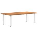 vidaXL Eettafel rechthoekig 240x120x74 cm massief eikenhout, Huis en Inrichting, Verzenden, Nieuw