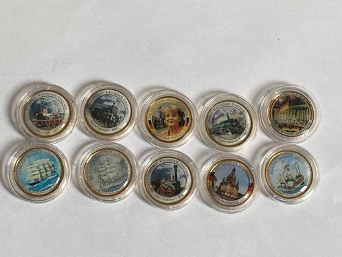 Europa. 2 Euro ND (10 monnaies avec sticker)  (Zonder, Postzegels en Munten, Munten | Europa | Euromunten