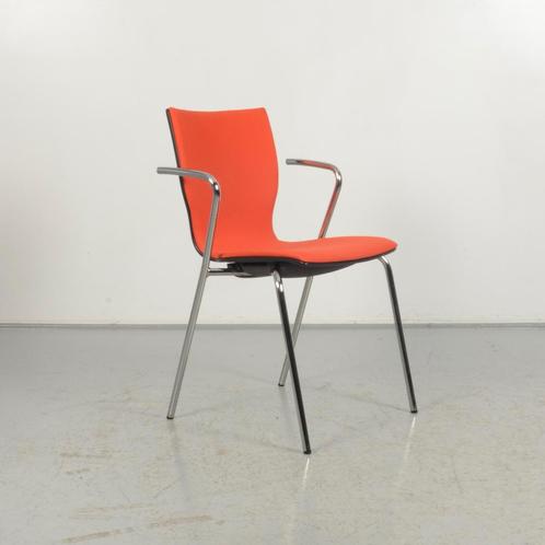 Vergaderstoel Casala Manta - Oranje - Stapelbaar, Huis en Inrichting, Stoelen, Gebruikt, Ophalen of Verzenden