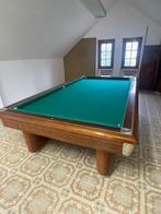 Table de billard 4 pieds 122x61x76 cm Marron