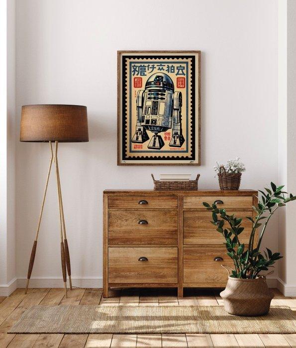 Kobalt - R2-D2 - Galaxy stamp series (V2), Antiek en Kunst, Kunst | Designobjecten