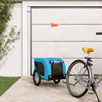 vidaXL Hondenfietstrailer oxford stof en ijzer blauw en, Verzenden, Nieuw