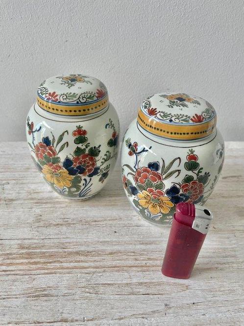 De Porceleyne Fles, Delft - Urn (2) - Keramiek - Polychroom, Antiek en Kunst, Antiek | Glaswerk en Kristal