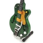 Miniatuur Gretsch gitaar met gratis standaard, Beeldje, Replica of Model, Verzenden