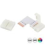 LED Strip RGB click hoek connector 90 graden soldeervrij 10, Ophalen of Verzenden, Nieuw