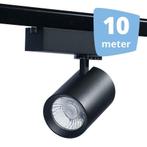 *TIP*  LED RAILVERLICHTING EOS zwart 10 SPOTS + 10M RAILS, Articles professionnels, Ophalen of Verzenden