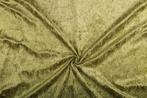 Velvet stof licht khaki stof - 10m rol - Polyester stof, Hobby en Vrije tijd, Nieuw, Verzenden