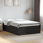 vidaXL Bedframe bewerkt hout zwart 140x200 cm, Huis en Inrichting, Slaapkamer | Bedden, Verzenden, Nieuw
