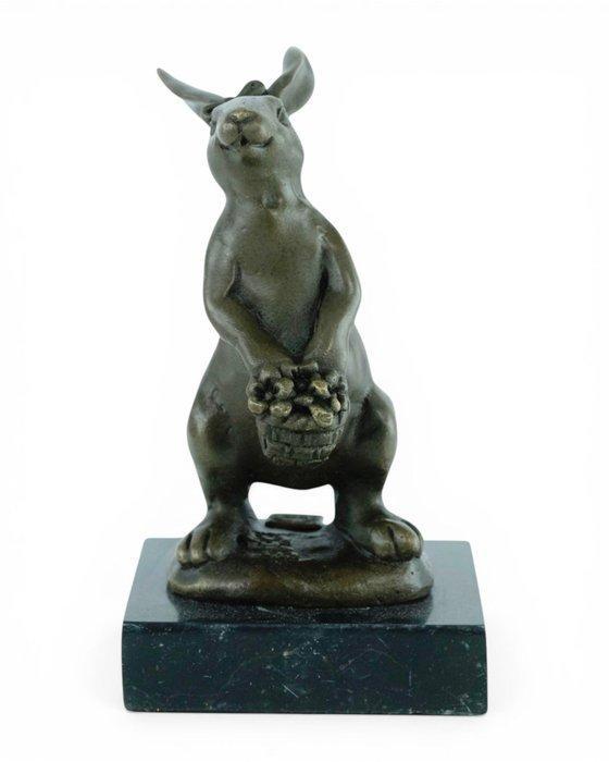 Milo (1910-1978) - sculptuur, Bunny with Flower Basket - 14, Antiek en Kunst, Curiosa en Brocante