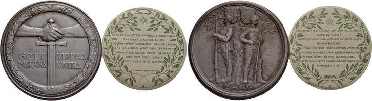 Steckmedaille 1915 Eerste wereldoorlog, Postzegels en Munten, Penningen en Medailles, Verzenden