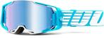 100% 2022 Armega Oversized Sky Crossbril Lichtblauw / Wit (L, Nieuw