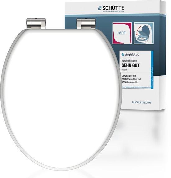 SCHÜTTE WC-Bril 80101 SPIRIT WHITE - MDF-Hout - Soft Close -, Elektronische apparatuur, Overige elektronische apparatuur, Ophalen of Verzenden