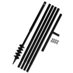 vidaXL Grondboor 80 mm met 5 m verlengstuk Staal, Doe-het-zelf en Bouw, Verzenden, Nieuw