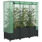 vidaXL Plantenbak verhoogd met kashoes 120x40x138 cm, Tuin en Terras, Verzenden, Nieuw